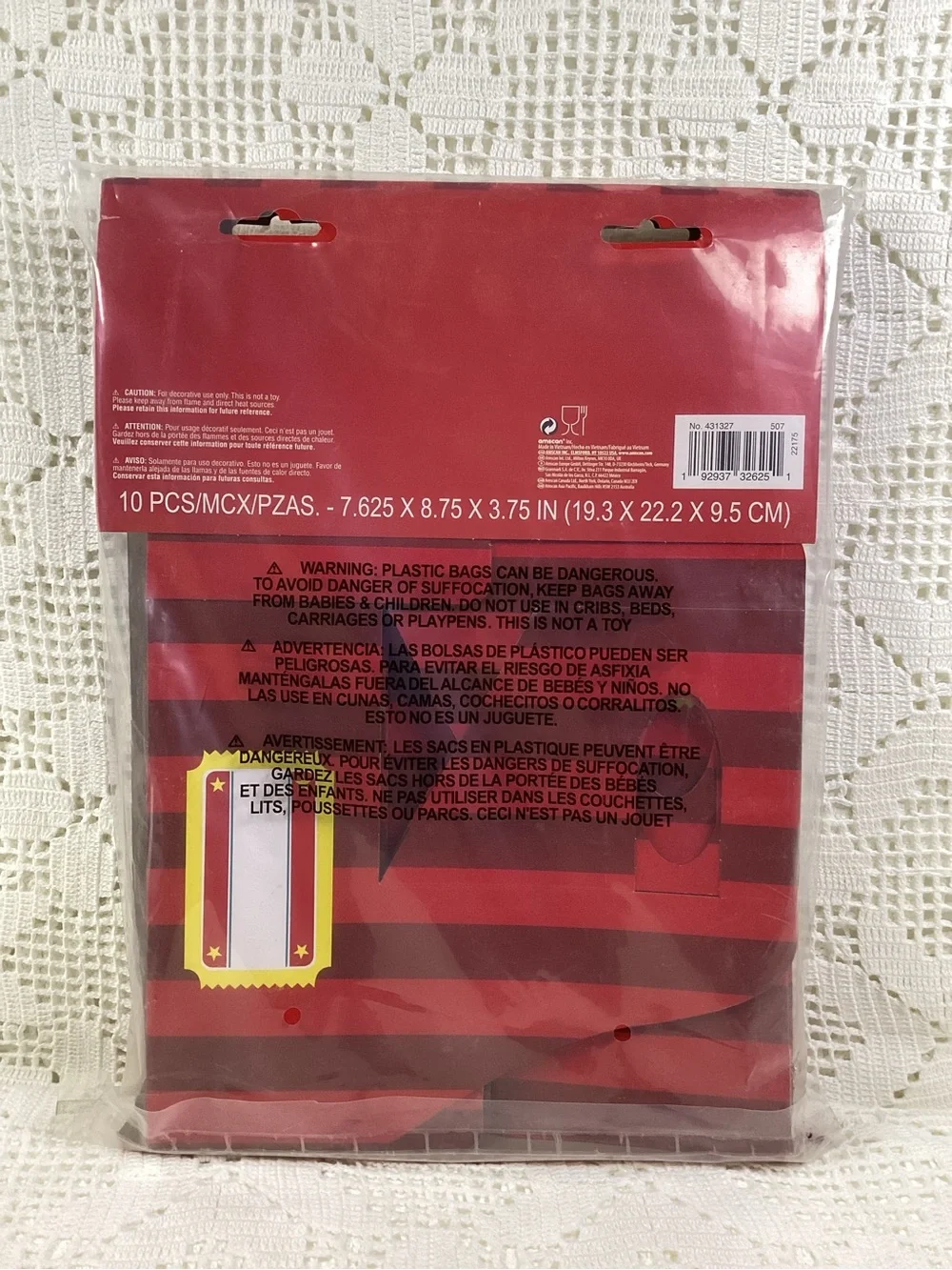 Amscan Inc. Red Popcorn & Drink Holder - Multipurpose Snack Caddy